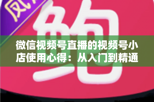 微信视频号直播的视频号小店使用心得：从入门到精通的实战全攻略与经验分享