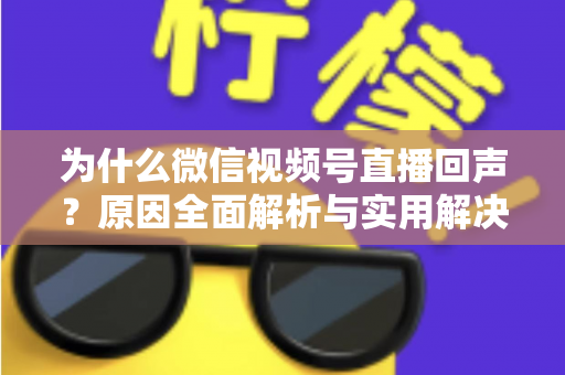 为什么微信视频号直播回声?原因全面解析与实用解决方案指南 为什么微信视频号直播回声?原因全面解析与实用解决方案指南