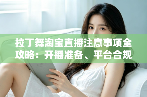 拉丁舞淘宝直播注意事项全攻略：开播准备、平台合规与带货技巧一文看懂