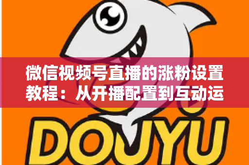 微信视频号直播的涨粉设置教程：从开播配置到互动运营的全流程涨粉实战指南