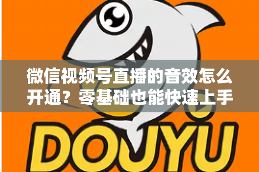 微信视频号直播的音效怎么开通？零基础也能快速上手的音效设置全攻略
