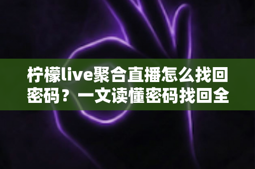 柠檬live聚合直播怎么找回密码？一文读懂密码找回全流程与账号安全防护技巧